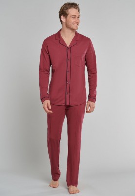 Heren pyjama dark red...