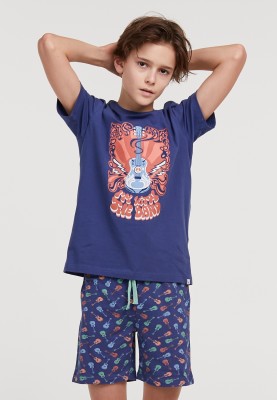 Jongens pyjama donkerblauw...