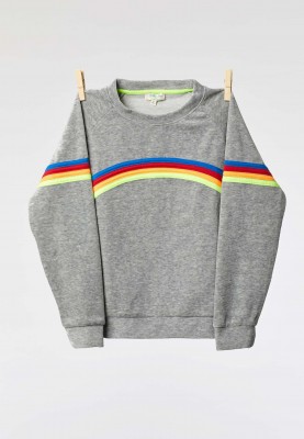 sweater velvet rainbow...
