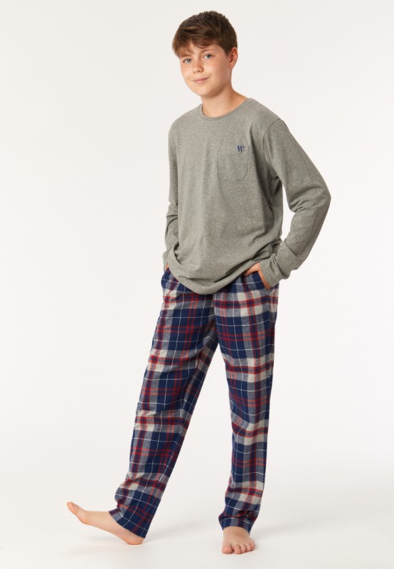 Pyjama, grijs melange (222-2-MWB-Z/121)