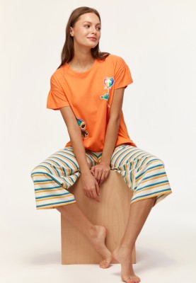 Dames Pyjama oranje...