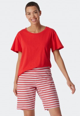 Pyjama bermuda rood...
