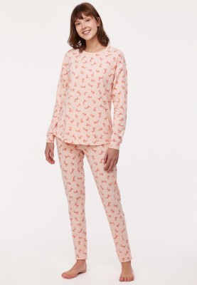 Dames Pyjama haas print...