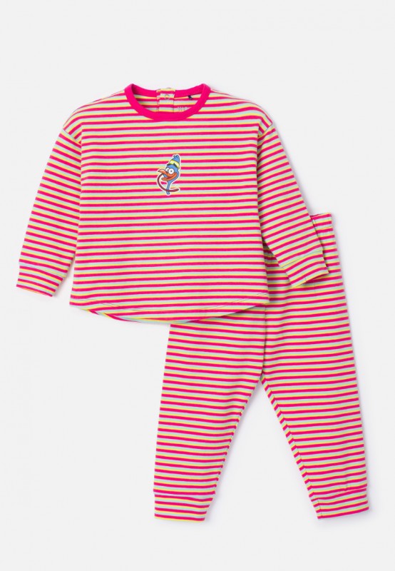 oud moordenaar hout Woody Meisjes Pyjama multicolor streep (232-10-PZG-Z/920B) 232-10-PZG-Z/920B
