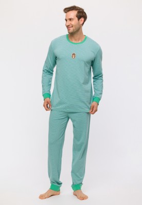 Heren Pyjama groenblauwe...