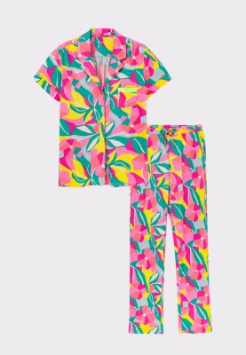 Pyjama multicolor bloemen...