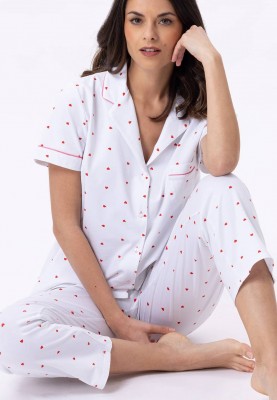 pyjama  Amore 706 blanc