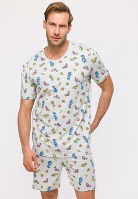 Heren Pyjama zeepaardjes...