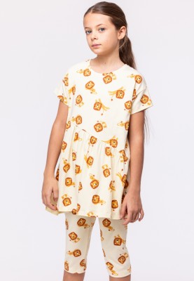 Meisjes Pyjama leeuwenprint...