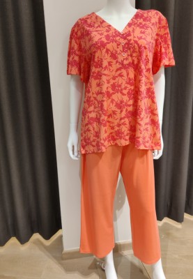 Pyjama oranje fuchsia...