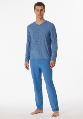 Heren pyjama atlantikblauw...
