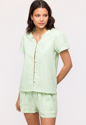 Dames Pyjama groene ruitjes...